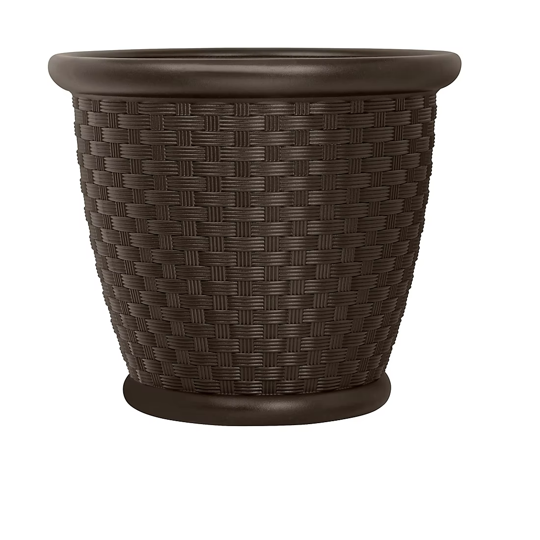 Suncast 18" Sonora Resin Wicker Planters, 2 pk. - Java