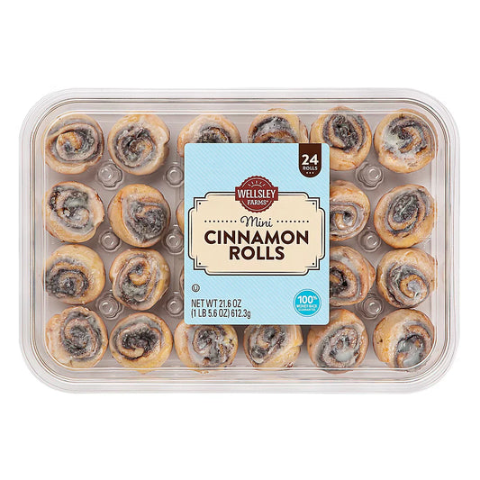 Wellsley Farms Mini Cinnamon Rolls, 24 ct.