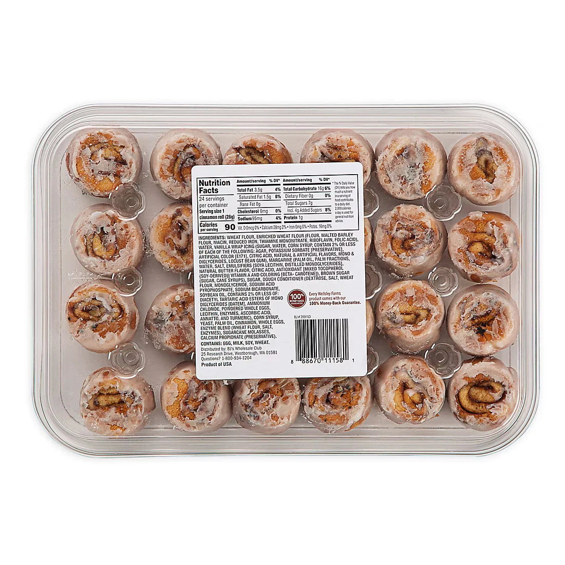 Wellsley Farms Mini Cinnamon Rolls, 24 ct.