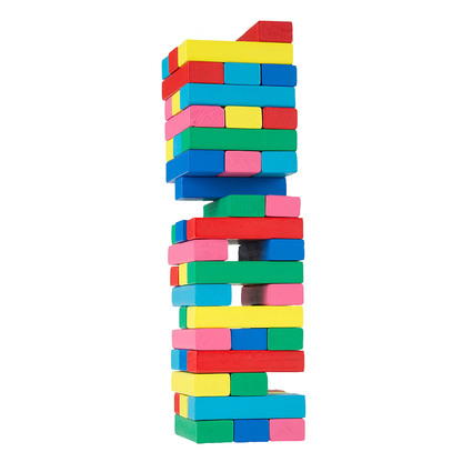 Toy Time Classic Wooden Blocks Stacking Game