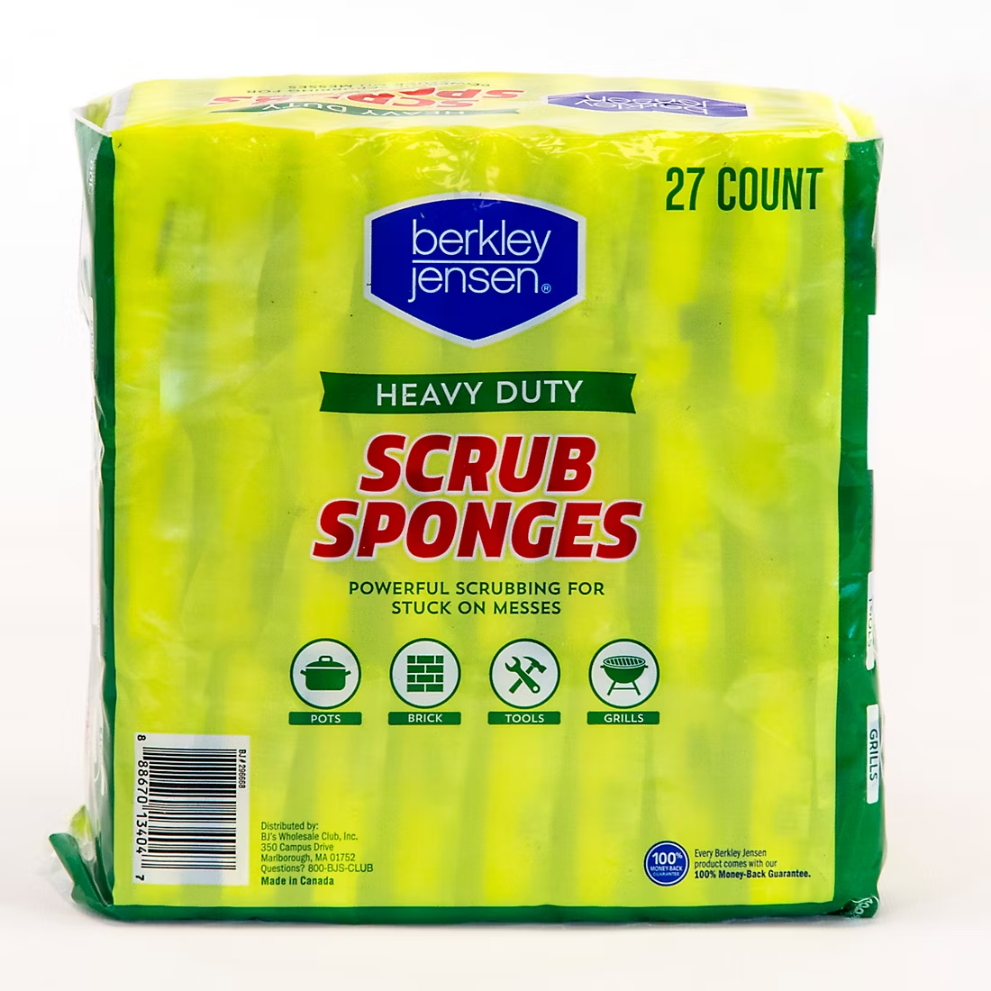 Berkley Jensen Heavy Duty Cellulose Scrub Sponges, 27 ct.