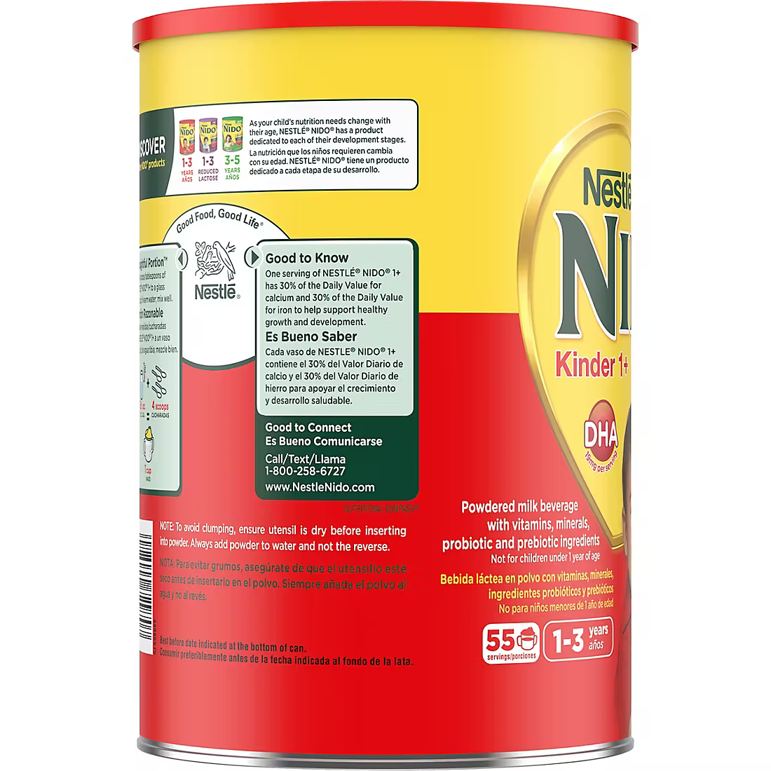 Nestle NIDO Kinder 1+ Toddler Dry Milk Powder 4.41 lbs