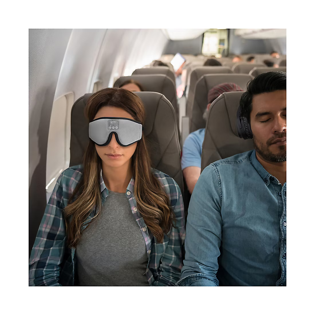 iLive Lights Out Wireless Sleep Mask Headphones - Gray